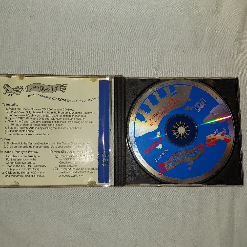 Canon creative cd rom for windows